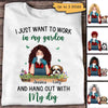 Gardening And Hang Out With Dog Personalized Shirt