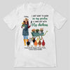 Gardening Girl And Chickens Personalized Shirt