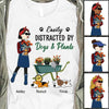 Gardening Hang Out With Dogs Stick Lady Personalized Shirt