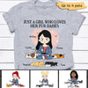 Girl Loves Sleeping Cat And Dog Personalized Shirt