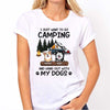 Go Camping And Hangout With Dogs Personalized Shirt