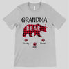 Grandma Bear Red Plaid Personalized Shirt