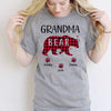 Grandma Bear Red Plaid Personalized Shirt