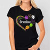 Grandma Boo Crew Heart Halloween Personalized Shirt