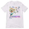 Grandma Colorful Dandelion Hummingbird Personalized Shirt