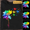 Grandma Dandelion Colorful Flower Personalized Shirt (9-15)
