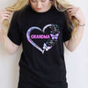Grandma Galaxy Butterfly Heart Personalized Shirt