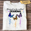 Grandma Grandkid Butterfly Personalized Shirt