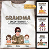 Grandma Has Playdates Cool Grandma Leopard Personalized Shirt