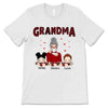 Grandma Red Pattern And Kids Personalized Shirt