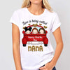 Grandma Red Truck Leopard Pattern Personalized Shirt