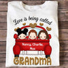 Grandma Red Truck Leopard Pattern Personalized Shirt