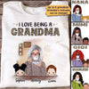 Grandma With Grandkids Personalized Shirt