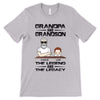 Grandpa Grandson Legend Legacy Old Man Personalized Shirt