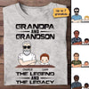 Grandpa Grandson Legend Legacy Old Man Personalized Shirt