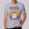 Grandpa Knows Everything Old Man Personalized Shirt