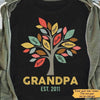Grandparent Tree Family Personalized Shirt
