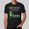 Grandpasaurus And Kids Personalized Shirt (Dark Shirt) (1-10)