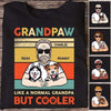 Grandpaw Dog Dad Retro Old Man Personalized Shirt