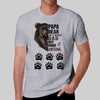 Half Daddy Papa Bear Face Personalized Shirt