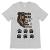 Half Daddy Papa Bear Face Personalized Shirt