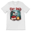 Halloween Cat Dad Devil Personalized Shirt