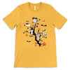 Halloween Cats Sitting On Tree Personalized Shirt