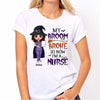 Halloween Doll Nurse My Broom Broke Personalized Shirt