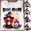 Dog Mom In Halloween Witch Costume Personalized Shirt