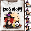 Halloween Witch Dog Mom Personalized Shirt