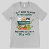 Hang Out With Cat And Work In Garden Personalized Shirt