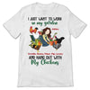 Hang Out With Chickens In Garden Chibi Personalized Shirt