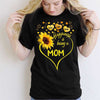 Happiness Being Mom Sunflower Personalized Shirt