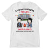 Happy Campers Camping Chibi Couple Personalized Shirt