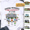 Happy Campers Camping Family Stick Personalized Shirt