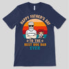 Happy Father‘s Day Dog Dad Old Man Retro Personalized Shirt