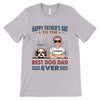 Happy Father‘s Day To The Best Dog Dad Young Man Personalized Shirt