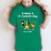 Happy St Catrick‘s Day Walking Cat Personalized Shirt