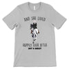 Horse Girl Back View Lived Happily Personalized Shirt