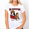 Horse Mom Red Patterned Personalized Shirt