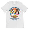 Husband And Wife Drinking Buddies Personalized Light Color Shirt