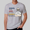 Husband Dad Grandpa Names Old Man Personalized Shirt