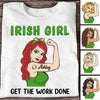 Irish Girl Strong Woman Personalized Shirt