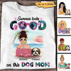 Just A Girl Loving Summer And Dogs Personalized Shirt