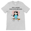 Just A Nurse Who Loves Her Dogs Chibi Nurse Personalized Shirt