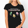 Kinda Busy Being Mamasaurus Cute Little Dinosaur Personalized Shirt