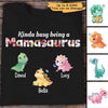 Kinda Busy Being Mamasaurus Cute Little Dinosaur Personalized Shirt