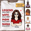 Legend Grandma Old Woman Personalized Shirt
