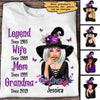 Legend Halloween Grandma Witch Personalized Shirt