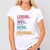 Legend Wife Mom Grandma Pattern Personalized Shirt